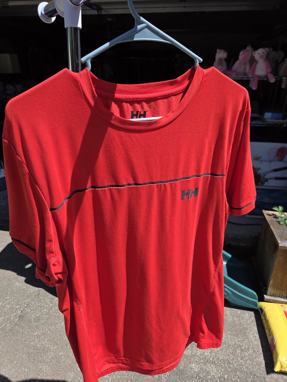 Helly Hansen Men’s Red Short-Sleeve Performance Tee with Black Trim